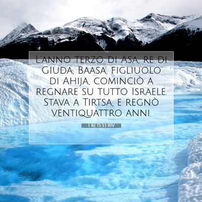 1 Re 15:33 Versetto della Bibbia Spiegato