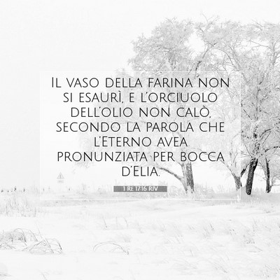 1 Re 17:16 Versetto della Bibbia Spiegato