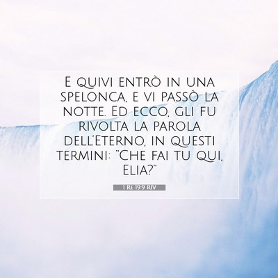1 Re 19:9 Versetto della Bibbia Spiegato