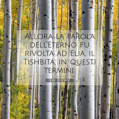 1 Re 21:17 Versetto della Bibbia Spiegato