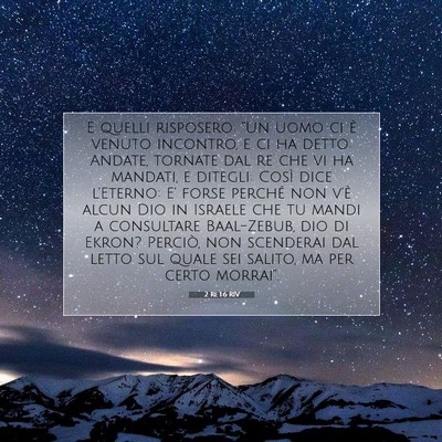 2 Re 1:6 Versetto della Bibbia Spiegato