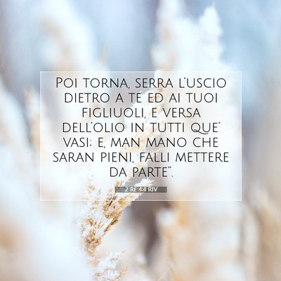 2 Re 4:4 Versetto della Bibbia Spiegato