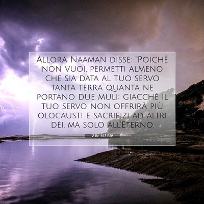 2 Re 5:17 Versetto della Bibbia Spiegato