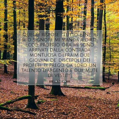 2 Re 5:22 Versetto della Bibbia Spiegato