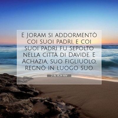 2 Re 8:24 RIV Immagine del Versetto della Bibbia