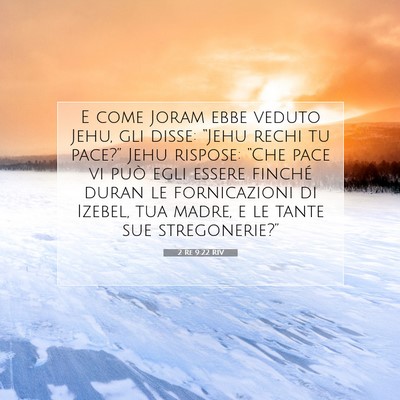 2 Re 9:22 Versetto della Bibbia Spiegato