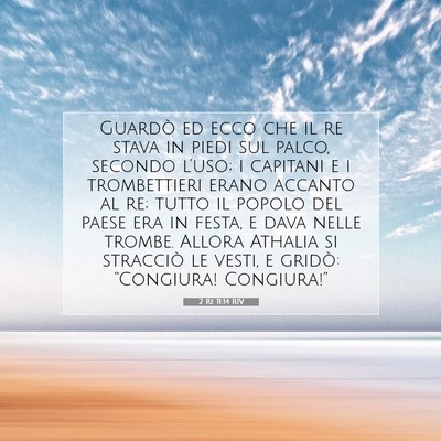 2 Re 11:14 RIV Immagine del Versetto della Bibbia
