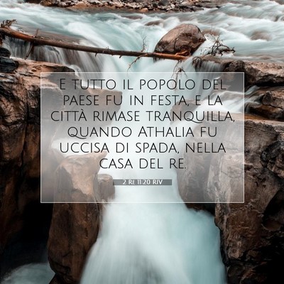 2 Re 11:20 RIV Immagine del Versetto della Bibbia