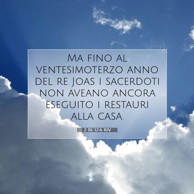 2 Re 12:6 Versetto della Bibbia Spiegato