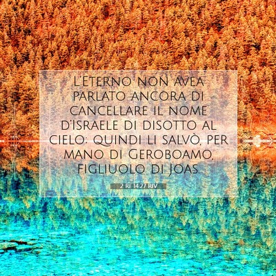 2 Re 14:27 Versetto della Bibbia Spiegato