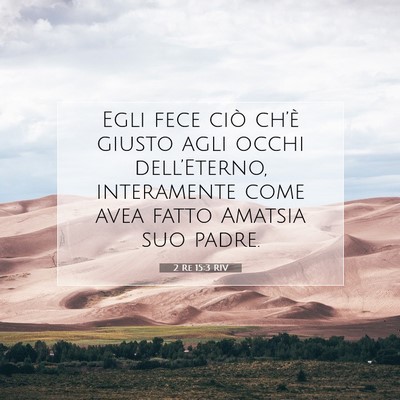 2 Re 15:3 Versetto della Bibbia Spiegato