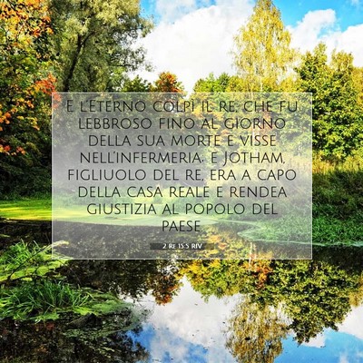 2 Re 15:5 Versetto della Bibbia Spiegato