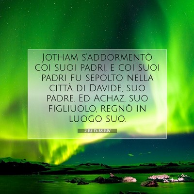 2 Re 15:38 Versetto della Bibbia Spiegato