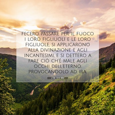 2 Re 17:17 RIV Immagine del Versetto della Bibbia