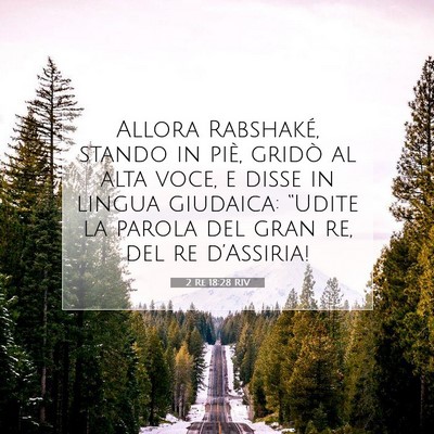 2 Re 18:28 Versetto della Bibbia Spiegato