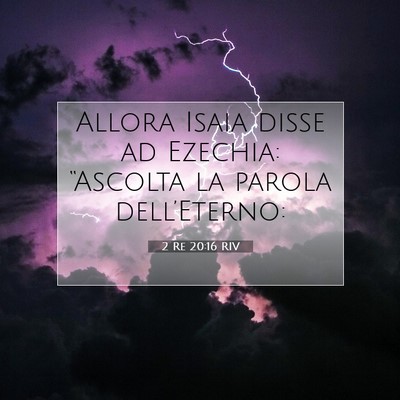 2 Re 20:16 Versetto della Bibbia Spiegato