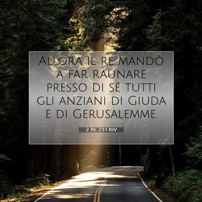 2 Re 23:1 Versetto della Bibbia Spiegato