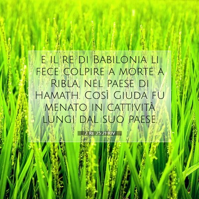2 Re 25:21 RIV Immagine del Versetto della Bibbia