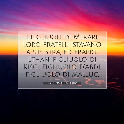 1 Cronache 6:44 Versetto della Bibbia Spiegato