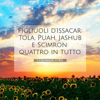 1 Cronache 7:1 Versetto della Bibbia Spiegato