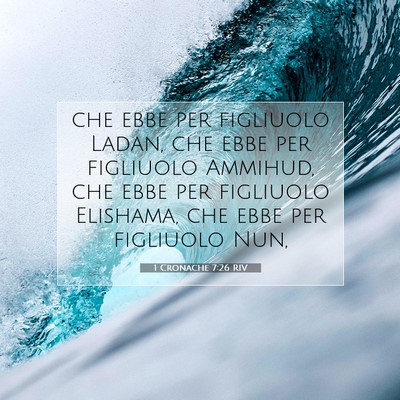 1 Cronache 7:26 Versetto della Bibbia Spiegato