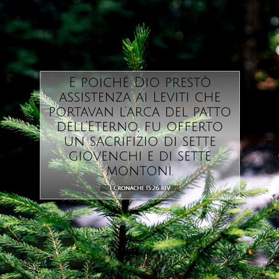 1 Cronache 15:26 Versetto della Bibbia Spiegato