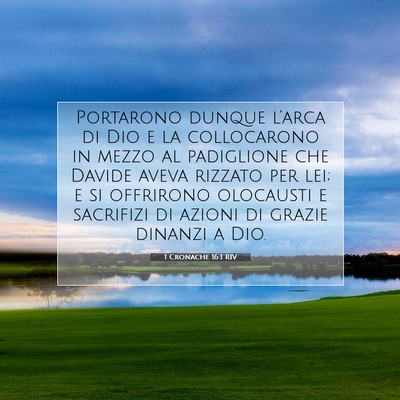 1 Cronache 16:1 Versetto della Bibbia Spiegato