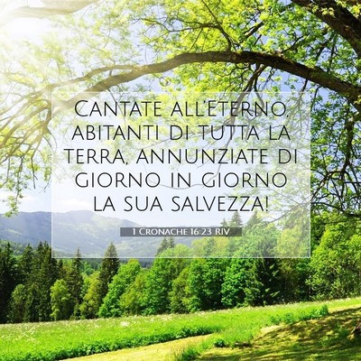 1 Cronache 16:23 Versetto della Bibbia Spiegato
