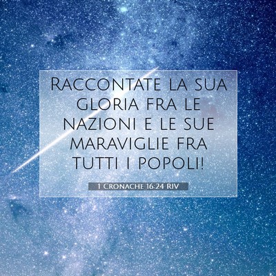 1 Cronache 16:24 Versetto della Bibbia Spiegato