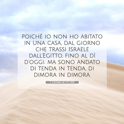 1 Cronache 17:5 Versetto della Bibbia Spiegato