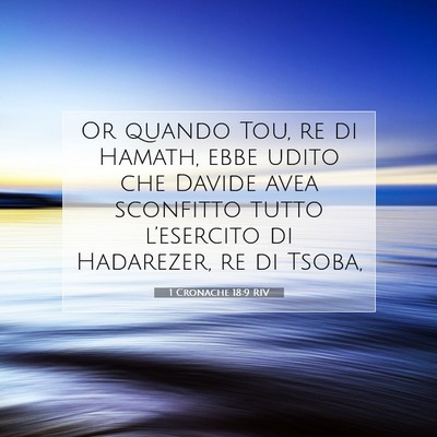 1 Cronache 18:9 Versetto della Bibbia Spiegato