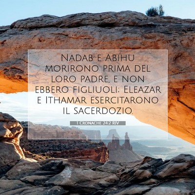 1 Cronache 24:2 Versetto della Bibbia Spiegato