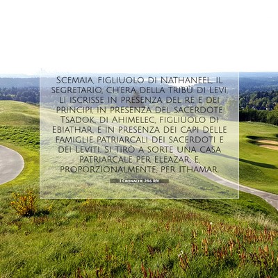 1 Cronache 24:6 Versetto della Bibbia Spiegato