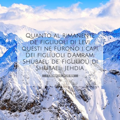 1 Cronache 24:20 Versetto della Bibbia Spiegato