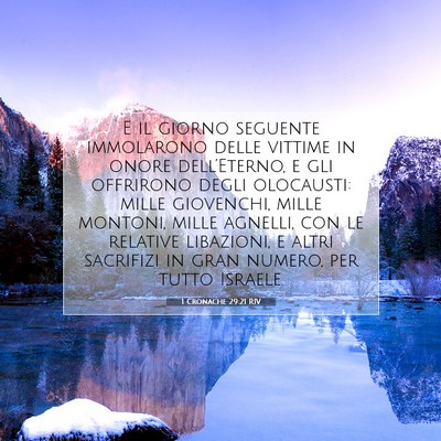 1 Cronache 29:21 RIV Immagine del Versetto della Bibbia