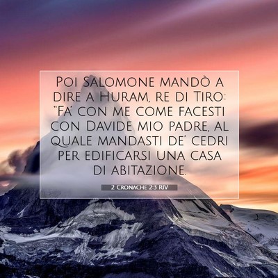 2 Cronache 2:3 Versetto della Bibbia Spiegato