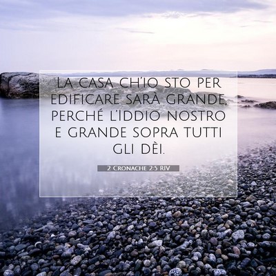 2 Cronache 2:5 Versetto della Bibbia Spiegato