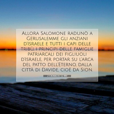 2 Cronache 5:2 RIV Immagine del Versetto della Bibbia