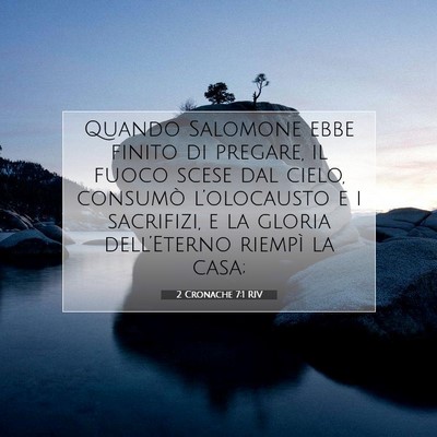 2 Cronache 7:1 Versetto della Bibbia Spiegato