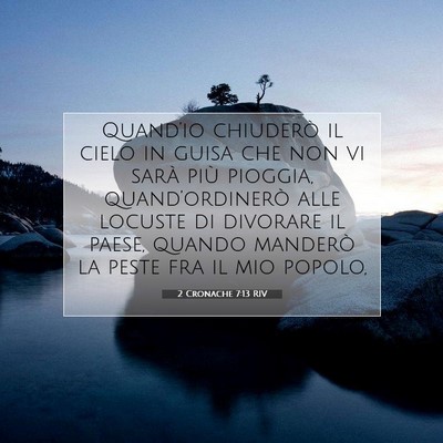 2 Cronache 7:13 RIV Immagine del Versetto della Bibbia