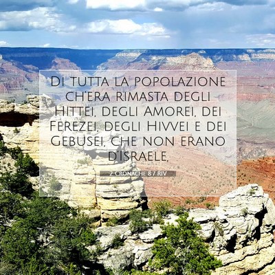 2 Cronache 8:7 Versetto della Bibbia Spiegato