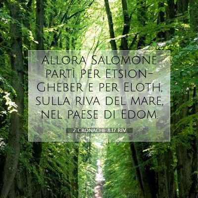 2 Cronache 8:17 Versetto della Bibbia Spiegato