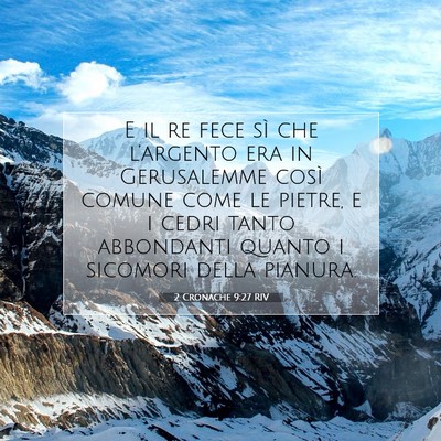 2 Cronache 9:27 RIV Immagine del Versetto della Bibbia