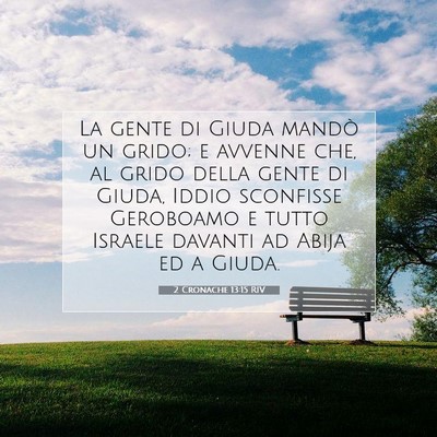 2 Cronache 13:15 RIV Immagine del Versetto della Bibbia