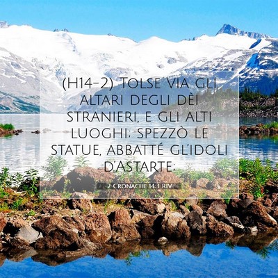 2 Cronache 14:3 RIV Immagine del Versetto della Bibbia