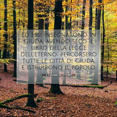 2 Cronache 17:9 Versetto della Bibbia Spiegato