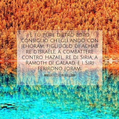 2 Cronache 22:5 Versetto della Bibbia Spiegato