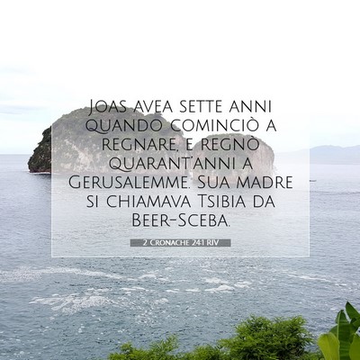 2 Cronache 24:1 RIV Immagine del Versetto della Bibbia