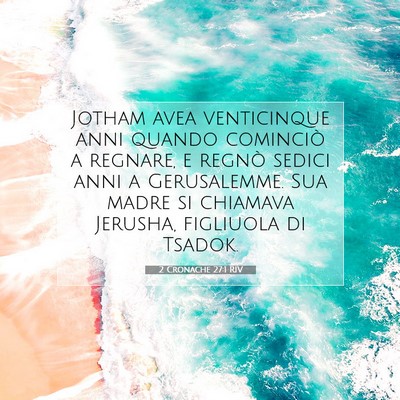 2 Cronache 27:1 RIV Immagine del Versetto della Bibbia