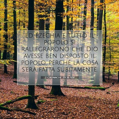 2 Cronache 29:36 Versetto della Bibbia Spiegato